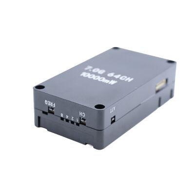 Catu Daya 8-10W 7.0GHZ Pemancar Video 64CH 8-10W untuk Transmisi Jarak Jauh dan Output Daya Tinggi