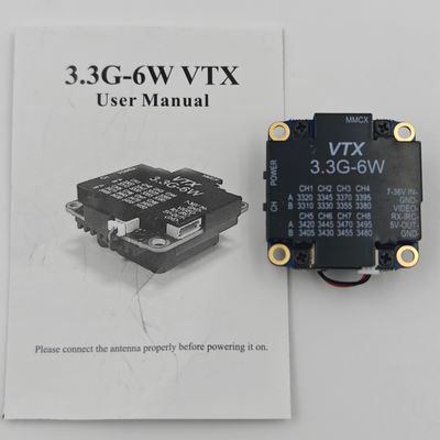 Αγορά 3310-3495MHz Vtx Long Range Fpv 7-36V Τάση 6W Ισχύς Vtx Πομπός Βίντεο online manufacture