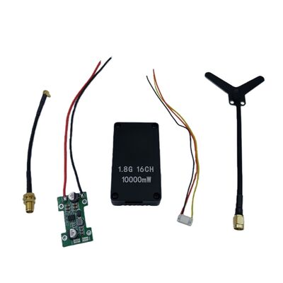 ซื้อ สัญญาณคงที่ 1.8GHz 8-10W 16CH Drone Analog VTX ระยะความถี่1680MHz-1980MHz online manufacture
