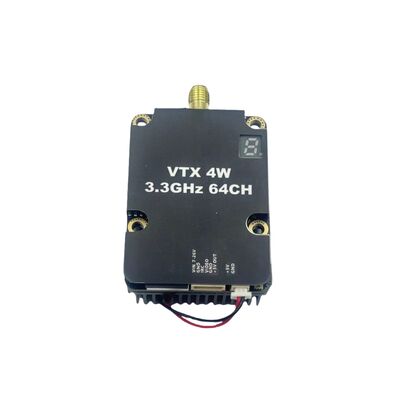 ซื้อ เครื่องส่ง 7-26V 64CH 3.3GHz FPV VTX (Pit/2W/4W) พร้อม IRC, SMA & JST-6Pin สําหรับ Drones DIY online manufacture