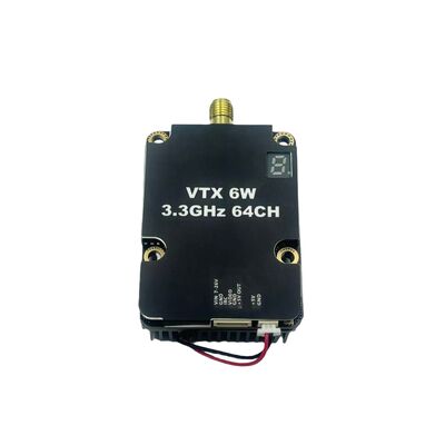 kopen 3.3GHz 6W FPV VTX met stabiele transmissie, verstelbaar uitgangsvermogen en 3060 ∼ 3500MHz bereik online manufacture