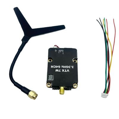 Beli Daya Keluaran yang Dapat Disesuaikan 3.3GHz FPV VTX 5W Tingkat Profesional dengan Rentang Lebar 3060–3500MHz online manufacture